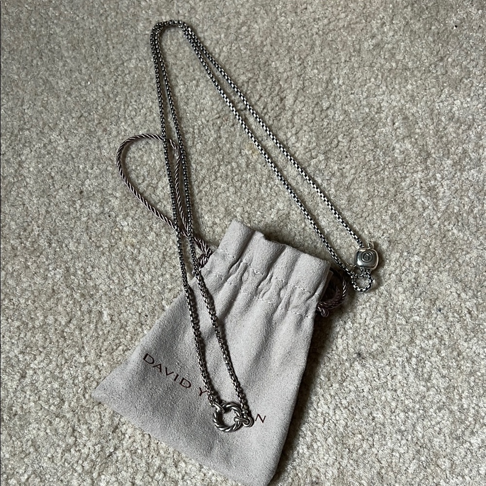 David Yurman Cable Amulet Vehicle Box Chain Necklace - Picture 6 of 6